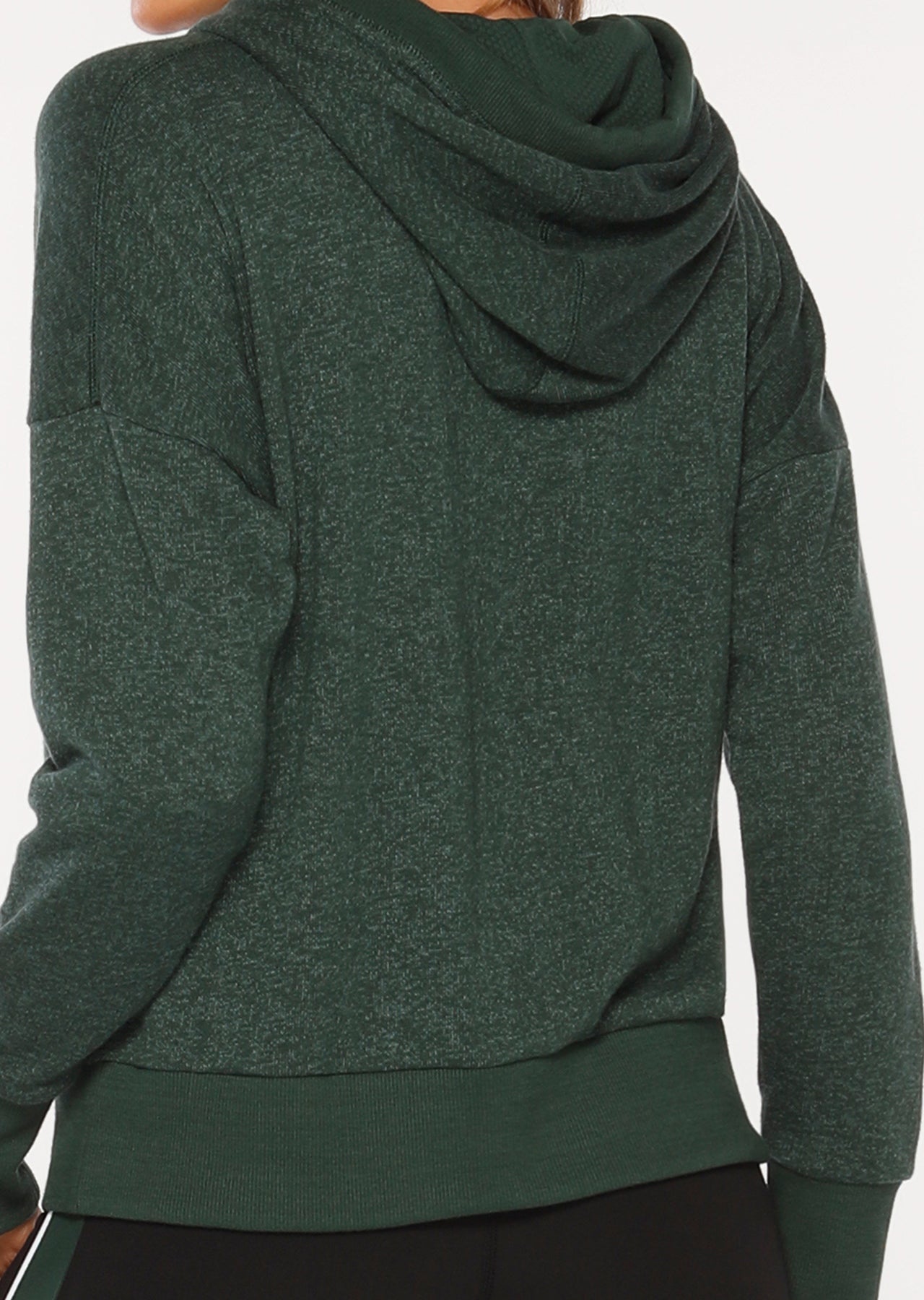 Lorna Jane Movement Active Hoodie - Dark Green Marl