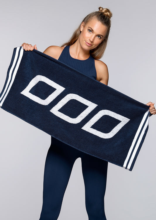 Lorna Jane Movement Sweat Towel - Marine/White