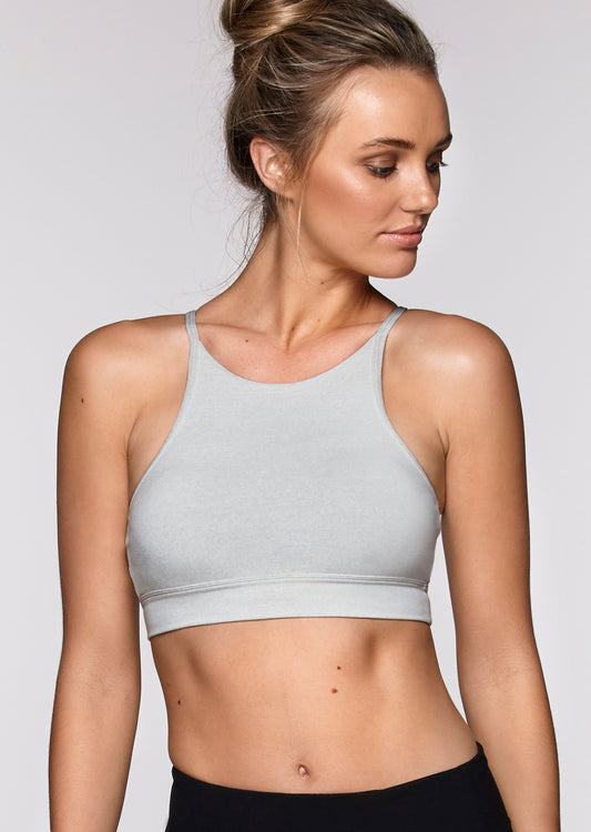 Lorna Jane Nectar Sports Bra - Dark Grey Marl