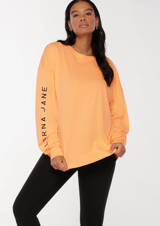 Lorna Jane Neon Nights Long Sleeve Top - Tropico