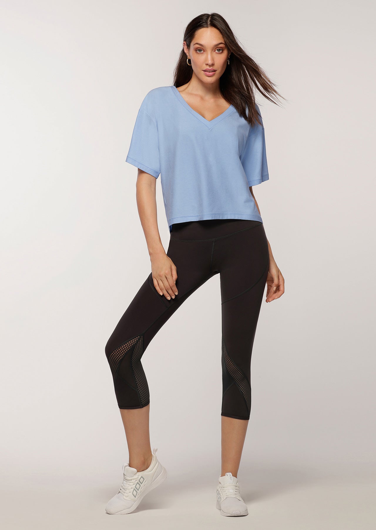 Lorna Jane Tempo Active Tee - Toulouse Blue Marl