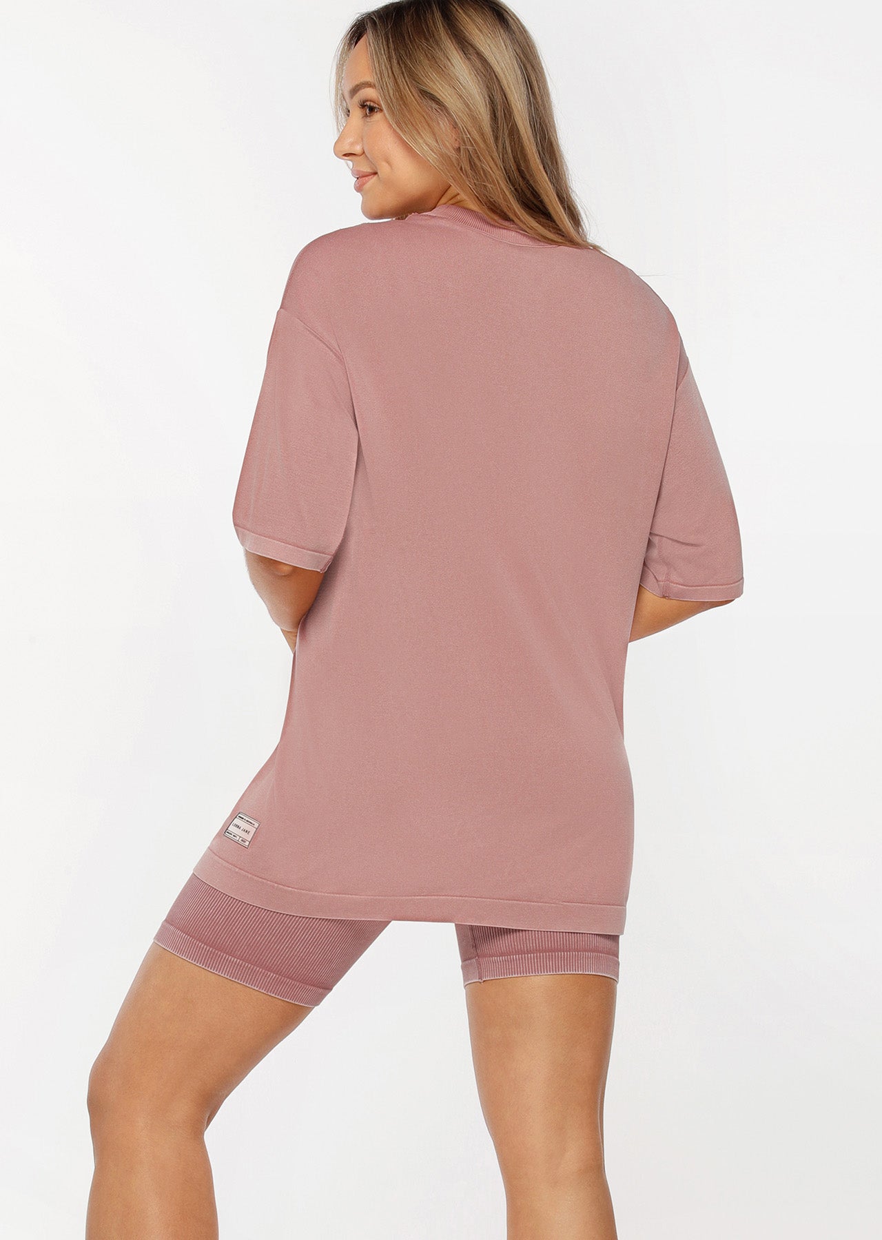 Lorna Jane Tempo Seamless Oversized Tee - Washed Pecan