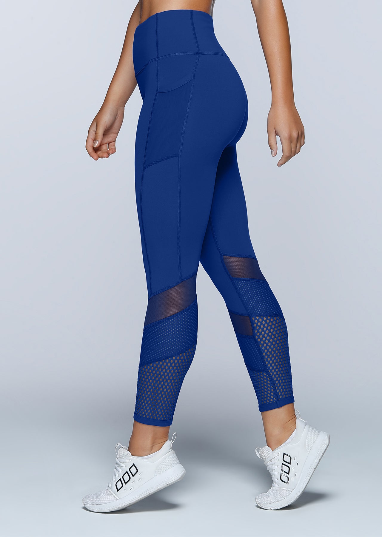 Lorna Jane Triple Threat Core Ankle Biter Tight - Storm