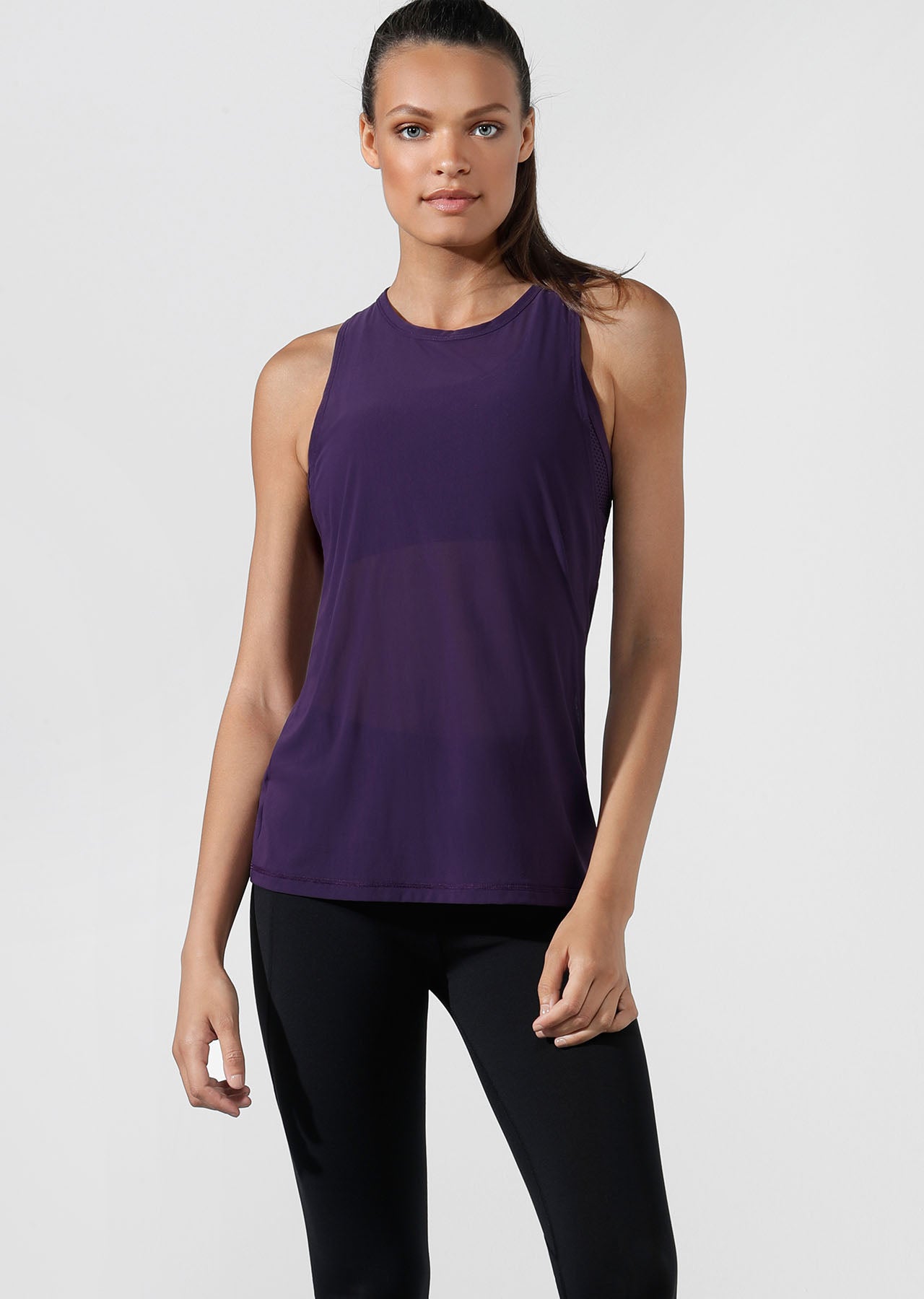 Lorna Jane Twist Back Active Tank - Midnight Purple
