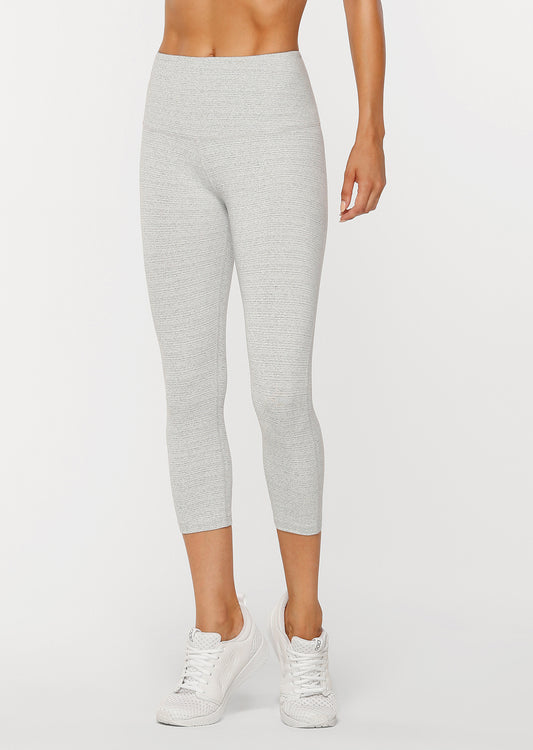 Lorna Jane Warrior Core 7/8 Tight - Pale Grey Marl