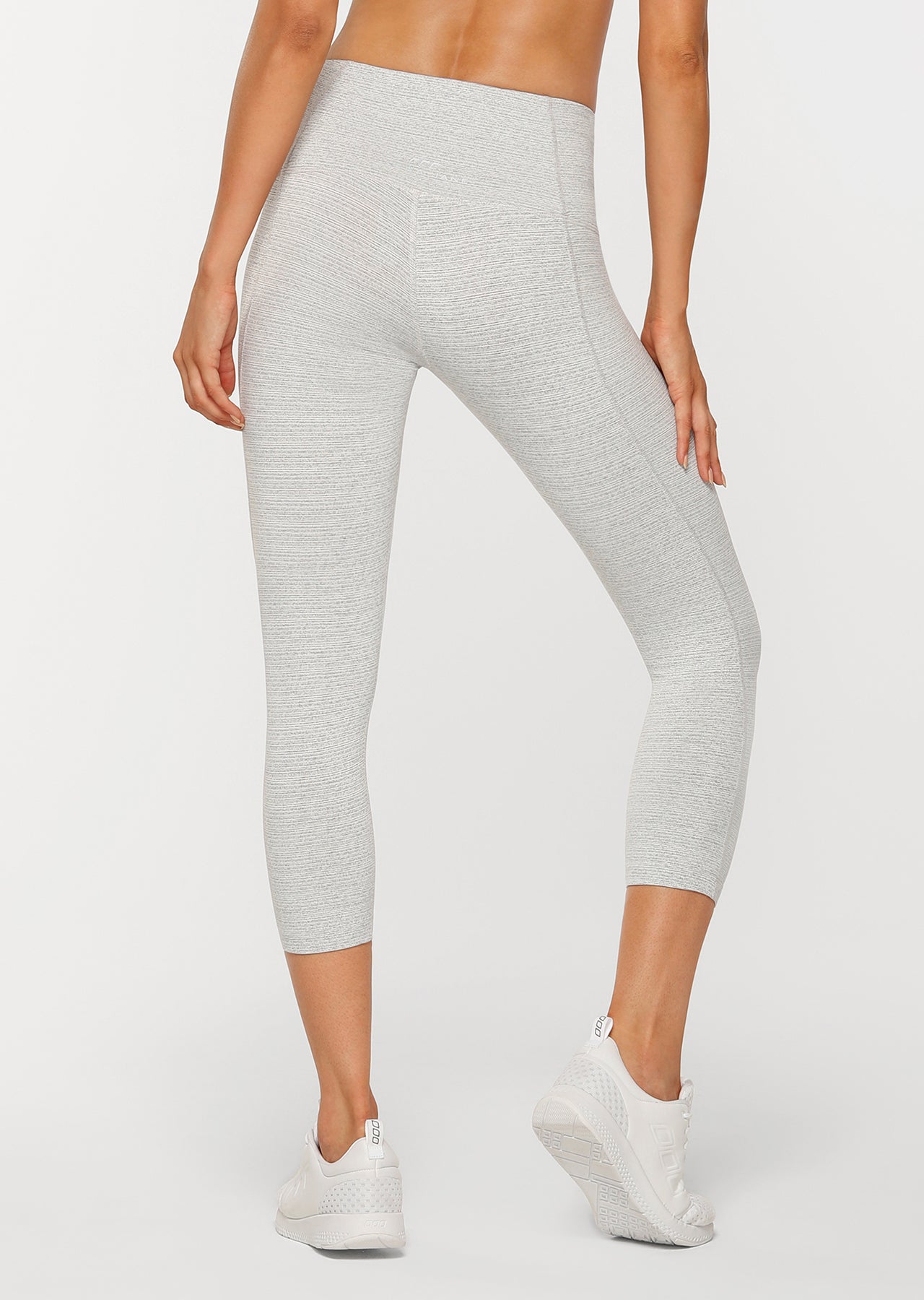 Lorna Jane Warrior Core 7/8 Tight - Pale Grey Marl