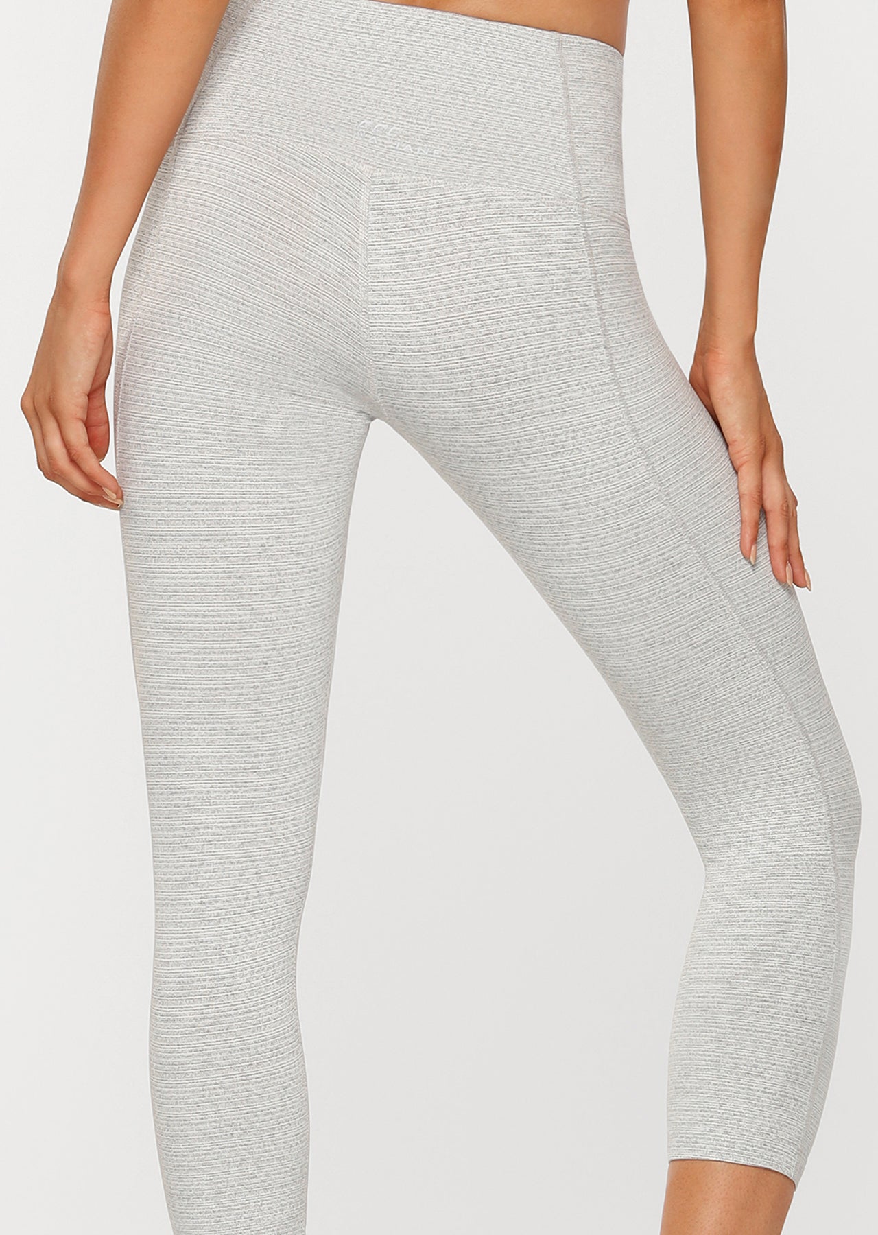 Lorna Jane Warrior Core 7/8 Tight - Pale Grey Marl