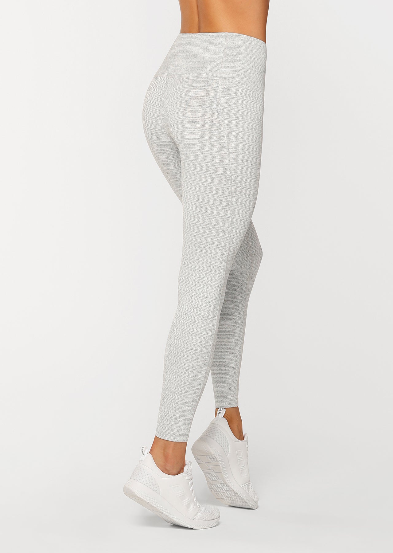 Lorna Jane Warrior Core Full Length Tight - Pale Grey Marl