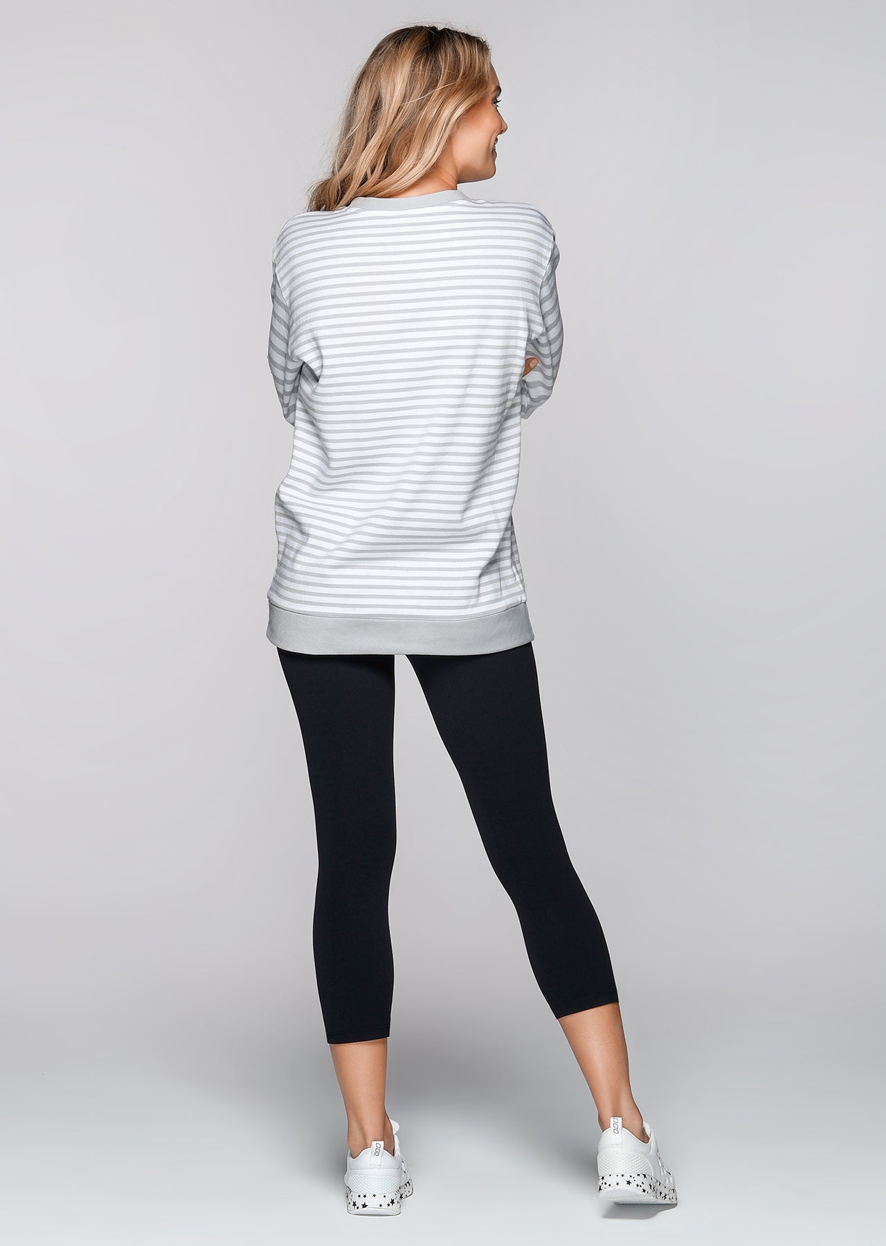 Lorna Jane Warriors Sweat Shirt - Galaxy/White 