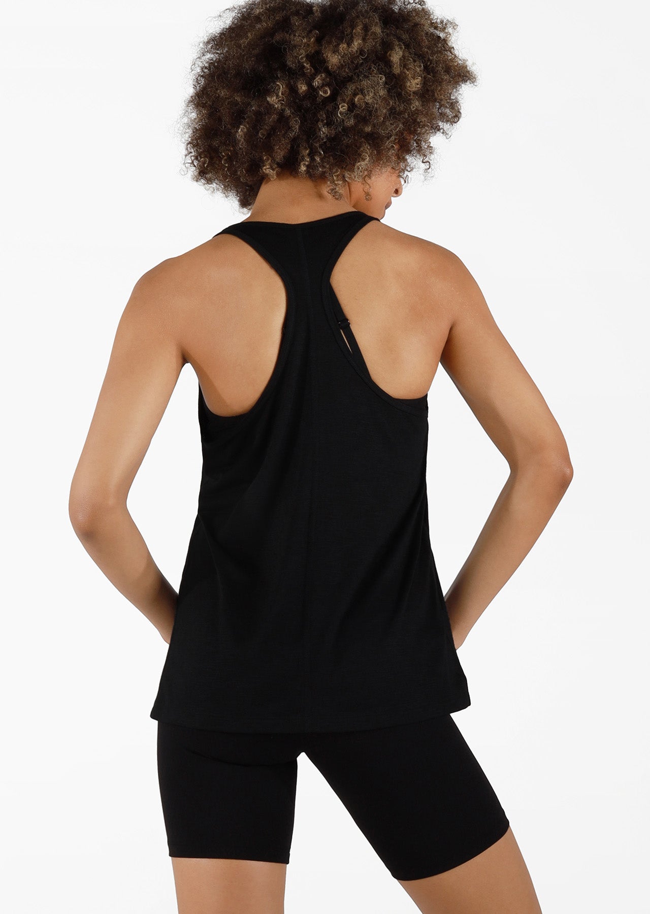 Lorna Jane Wealth Slouchy Gym Tank - Black