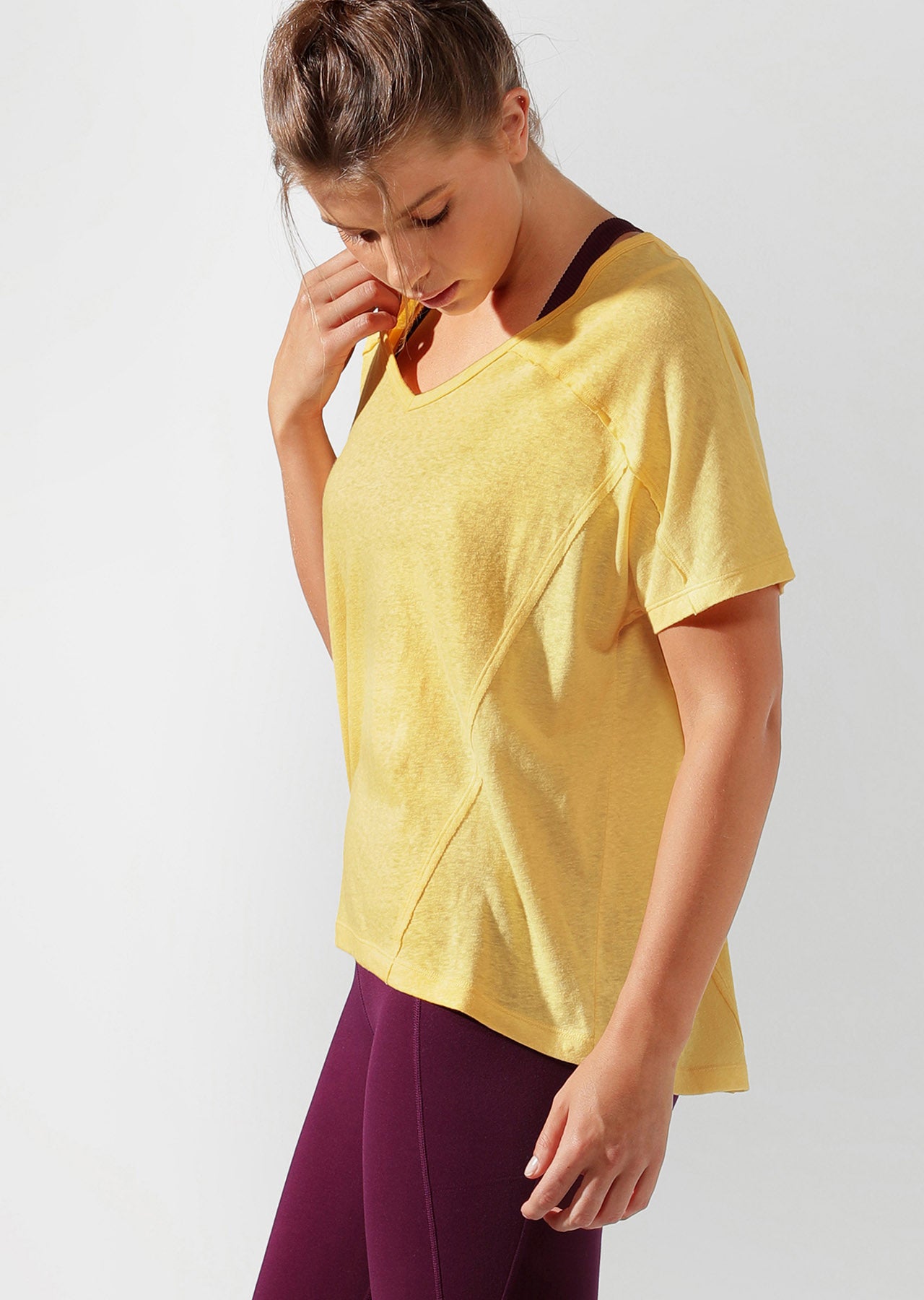 Lorna Jane Weekend Infrared Tee - Mustard