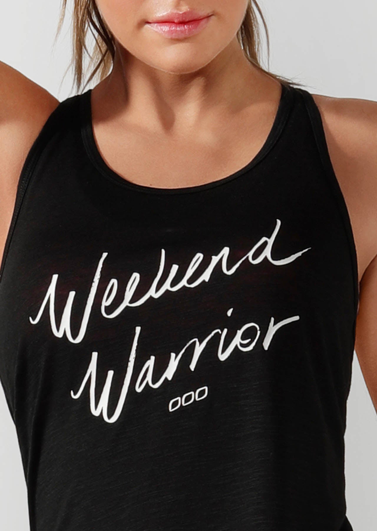 Lorna Jane Weekend Slouchy Gym Tank - Black