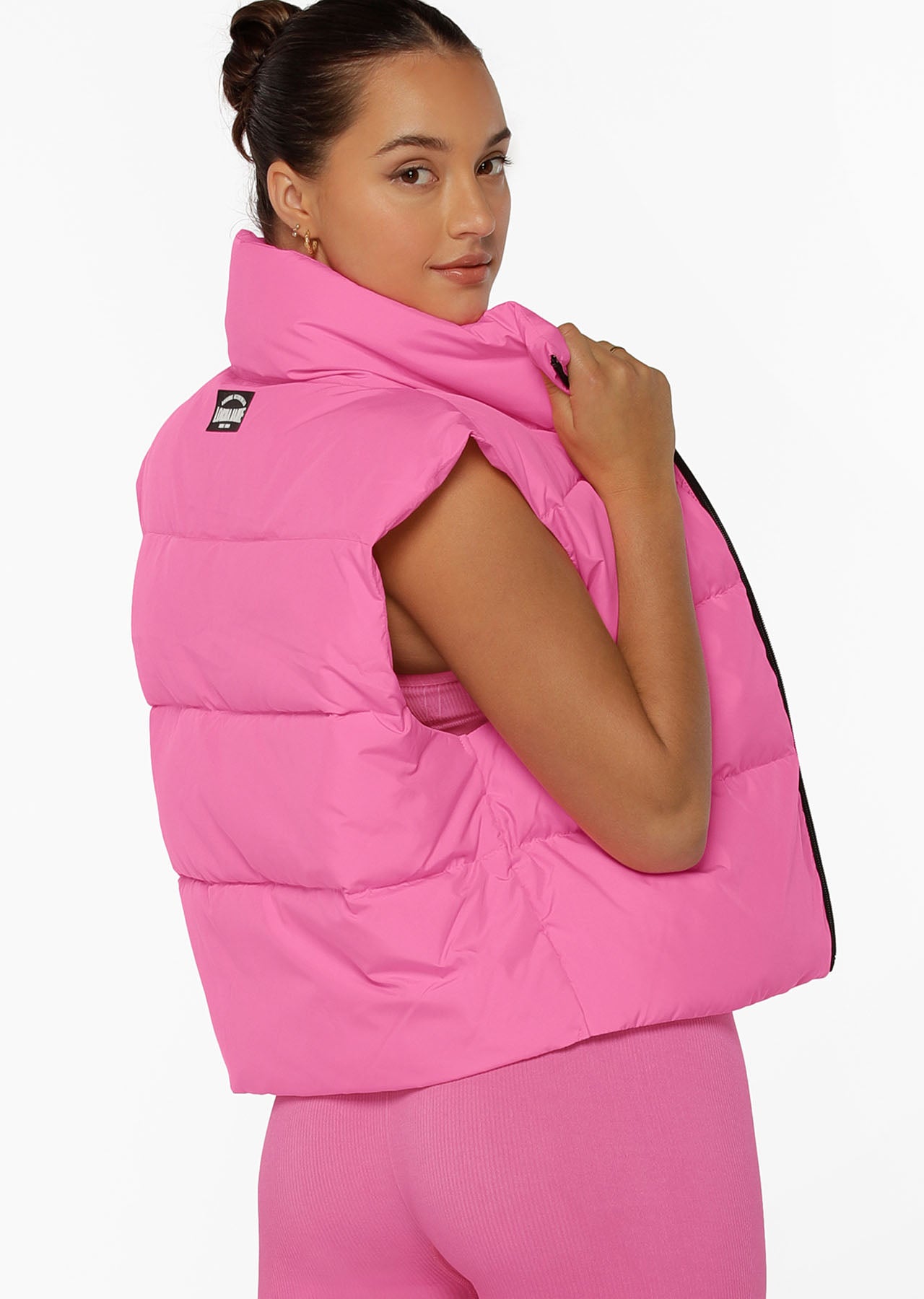 Lorna Jane Weightless Puffer Vest - Milkshake