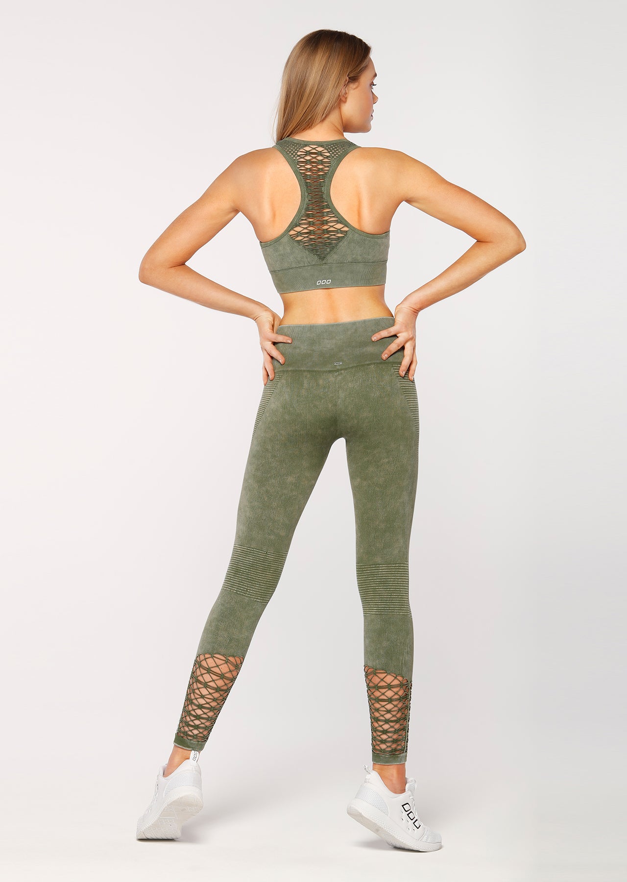 Lorna Jane Well Being Seamless Bra - Army Green