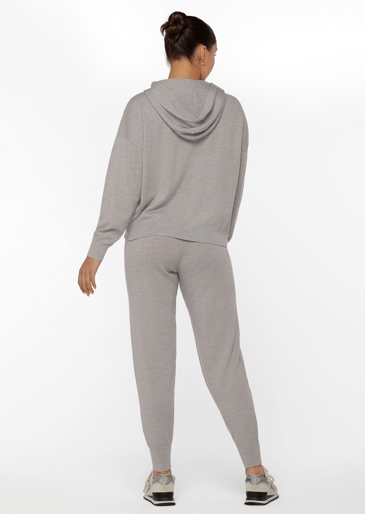 Lorna Jane Wellness Hoodie - Light Grey Marl