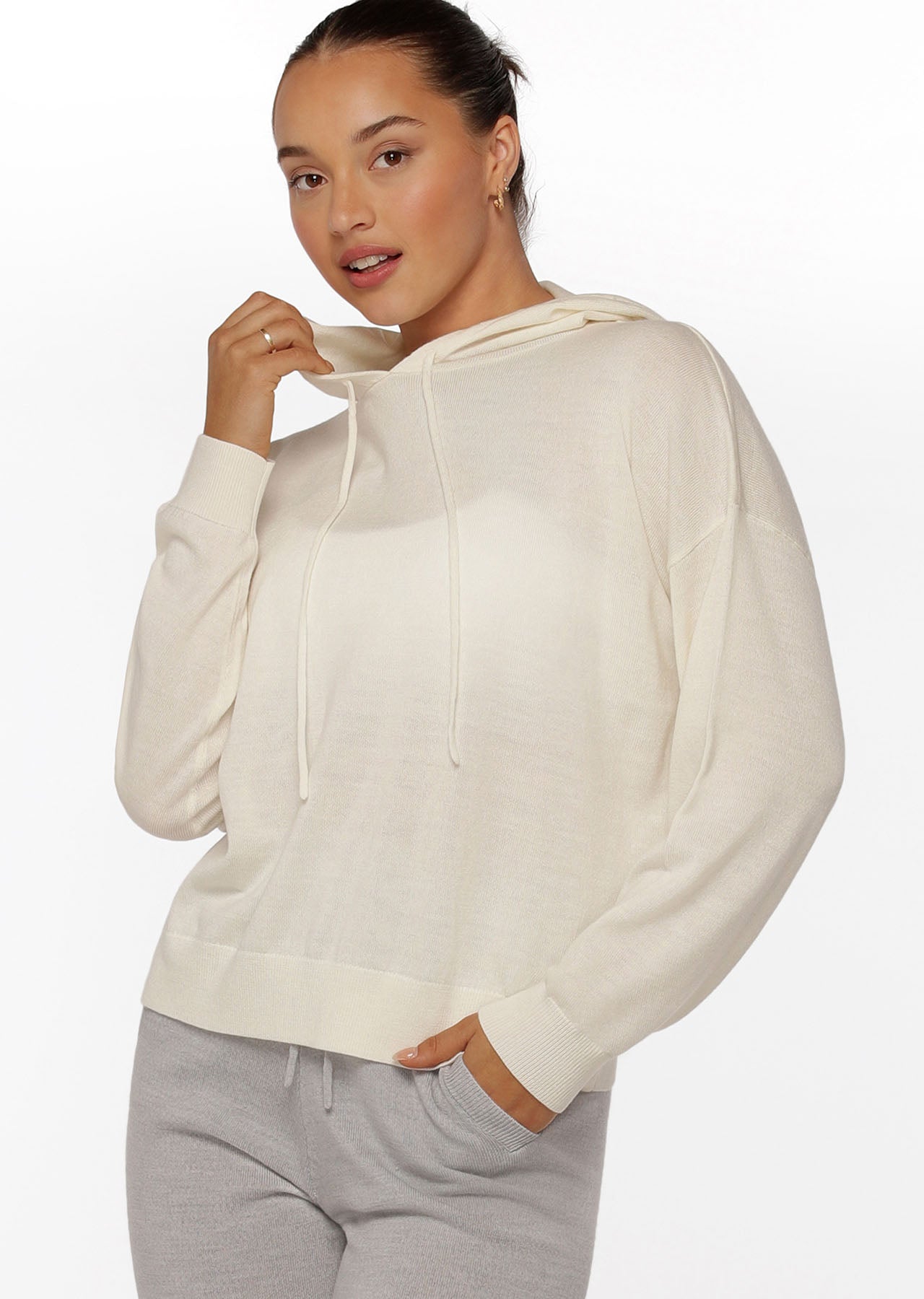 Lorna Jane Wellness Hoodie - Cream