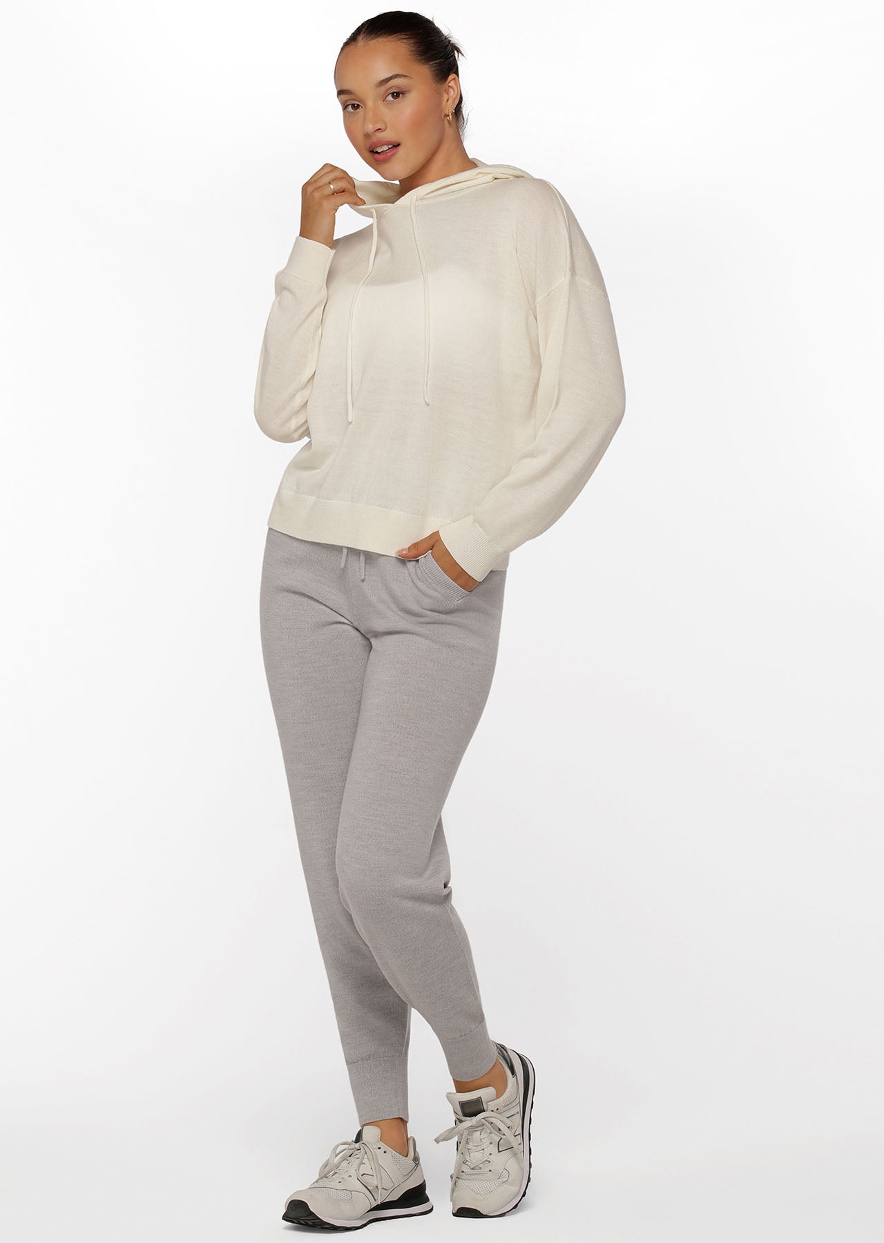 Lorna Jane Wellness Hoodie - Cream