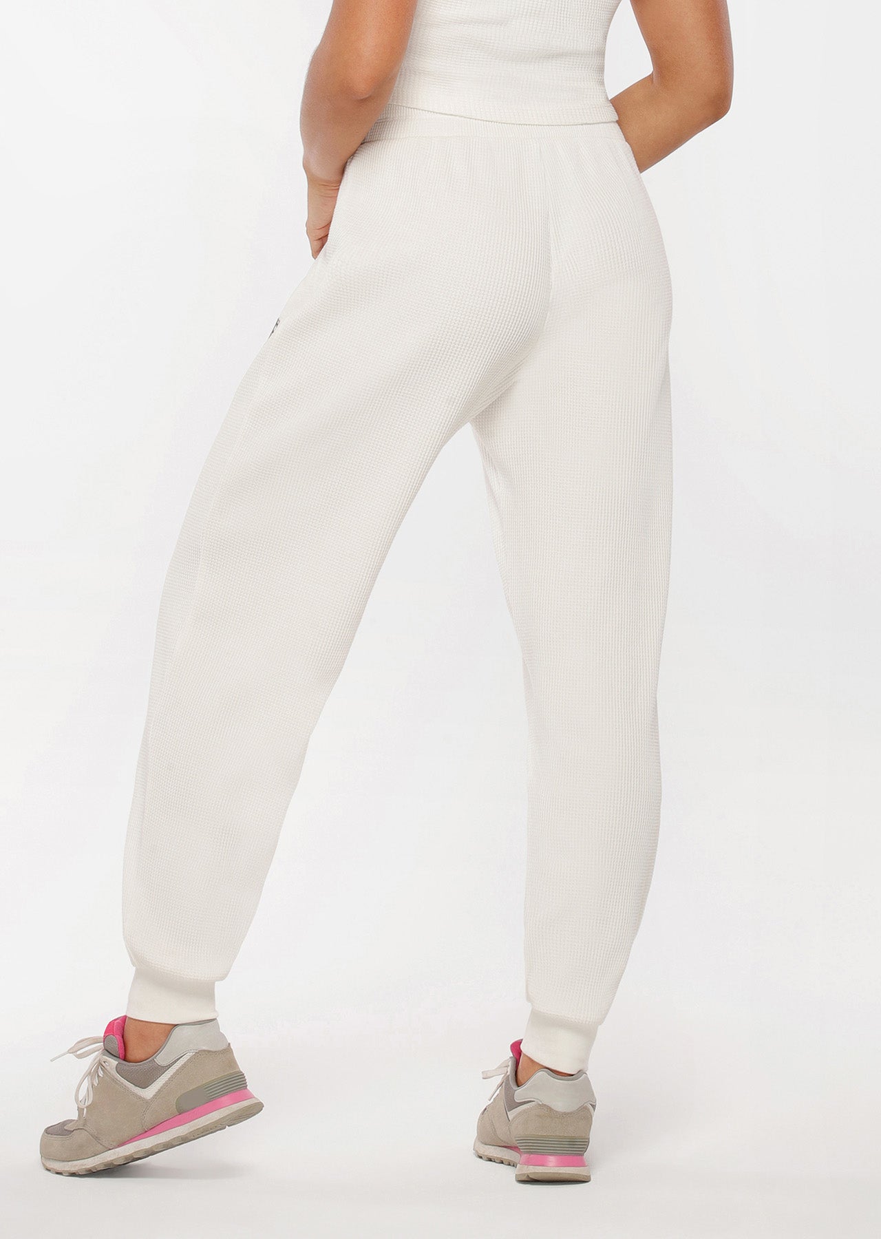 Lorna Jane Wellness Waffle Lounge Pant - Porcelain