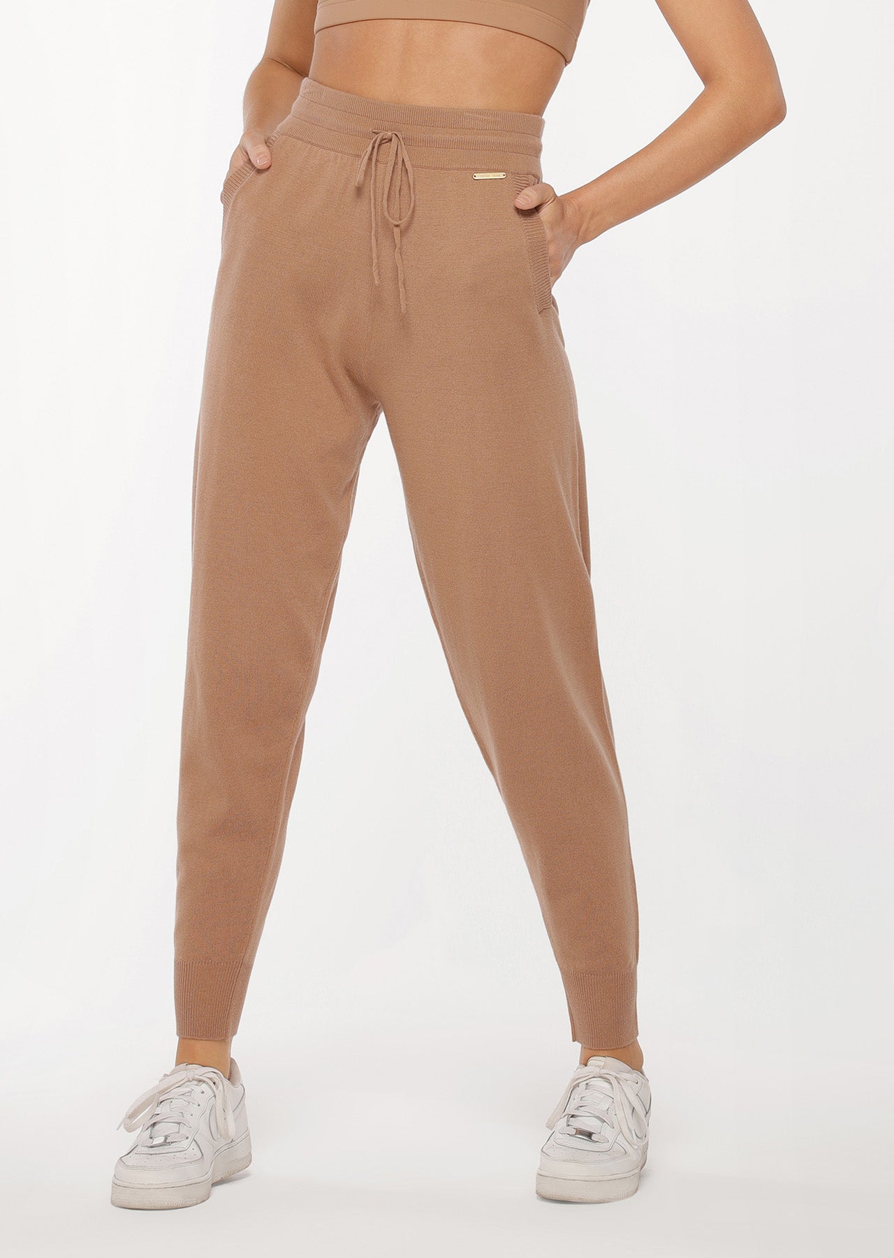 Lorna Jane Wellness Wool Trackpant - Biscuit