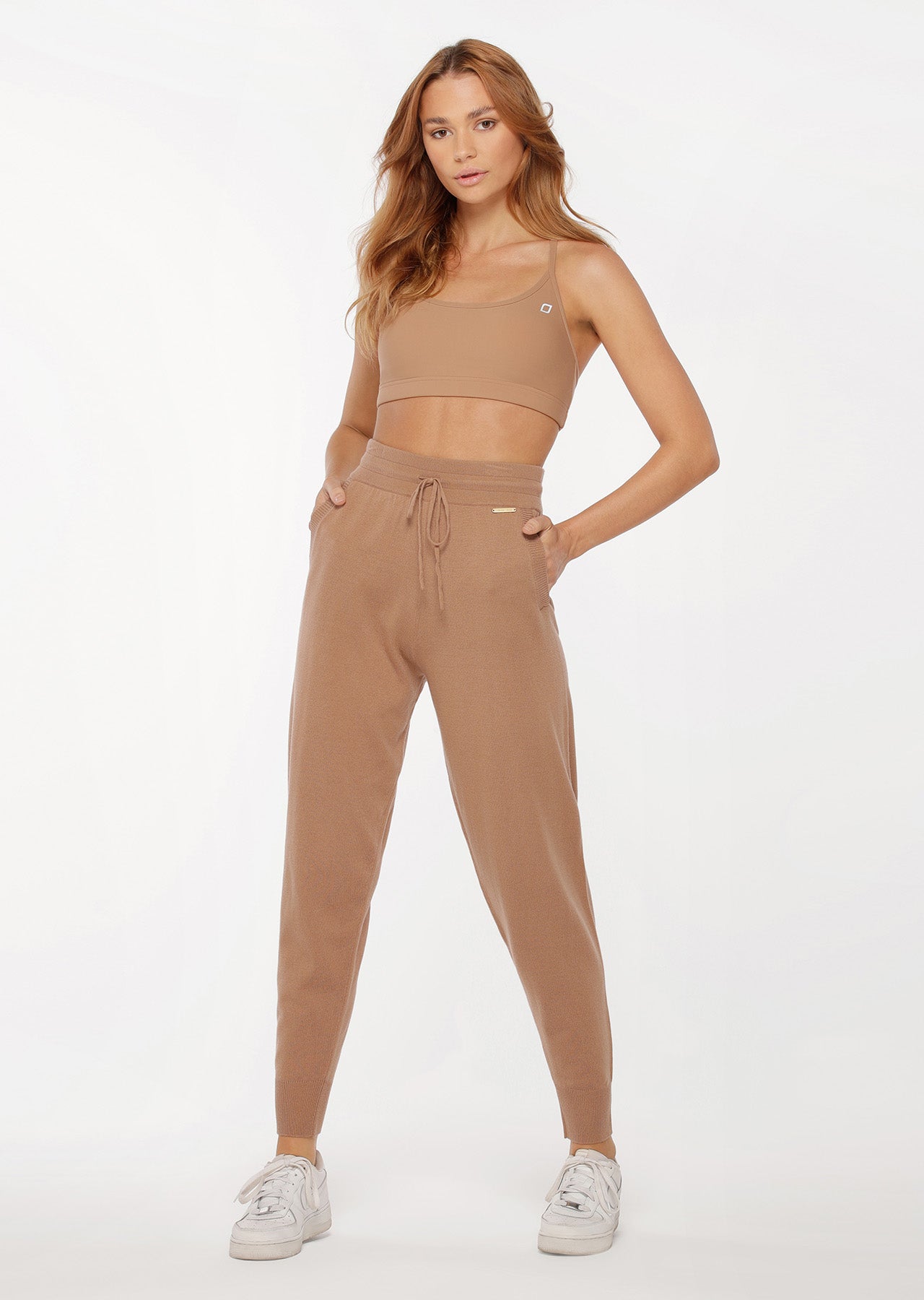 Lorna Jane Wellness Wool Trackpant - Biscuit