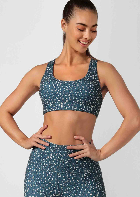 Lorna Jane Wild Sports Bra - Wild Print