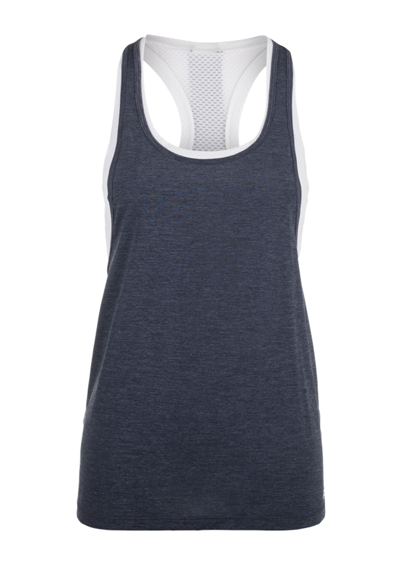 Lorna Jane Willow Excel Tank - Char Marl/White