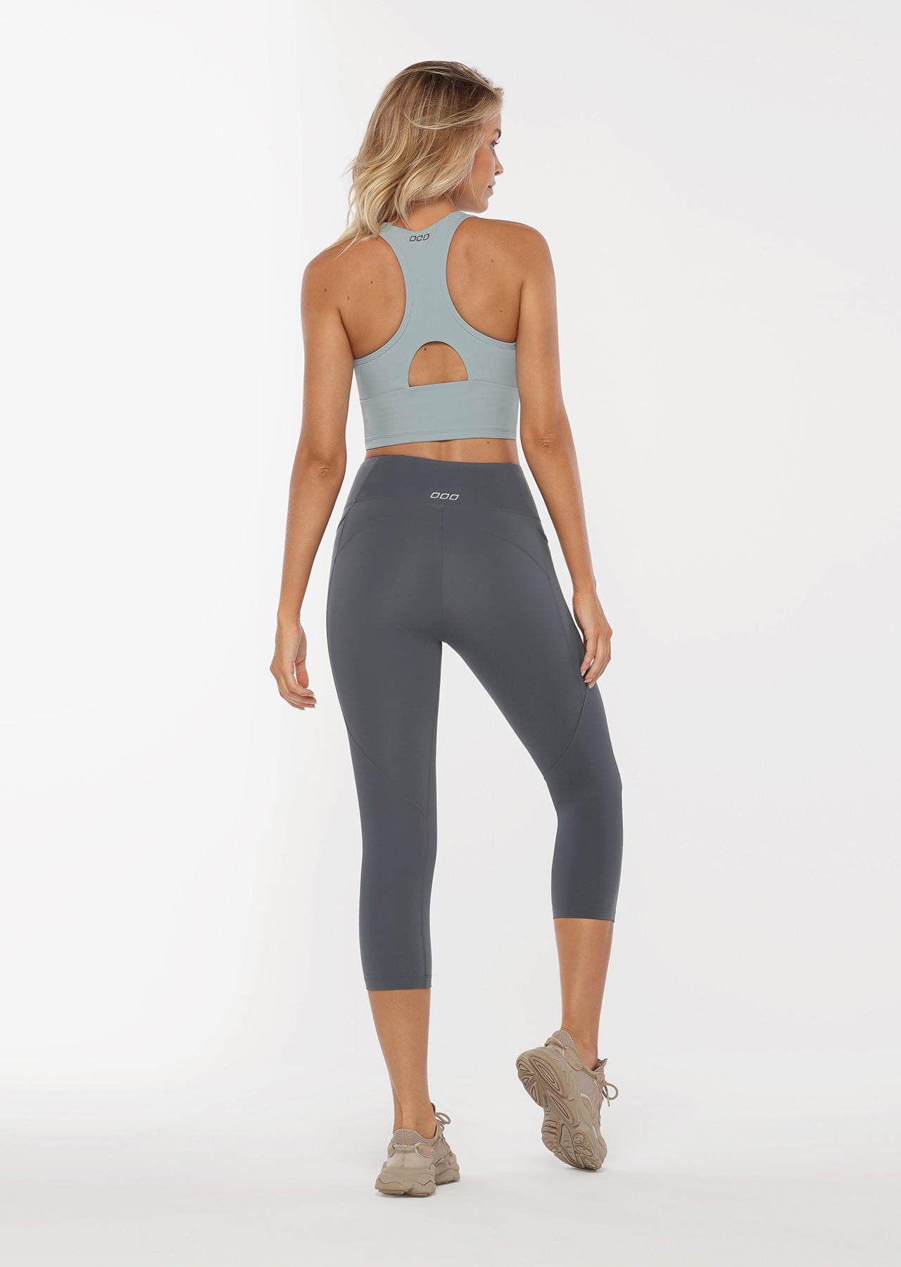 Lorna Jane Willpower Cropped Tank - Mirror Blue