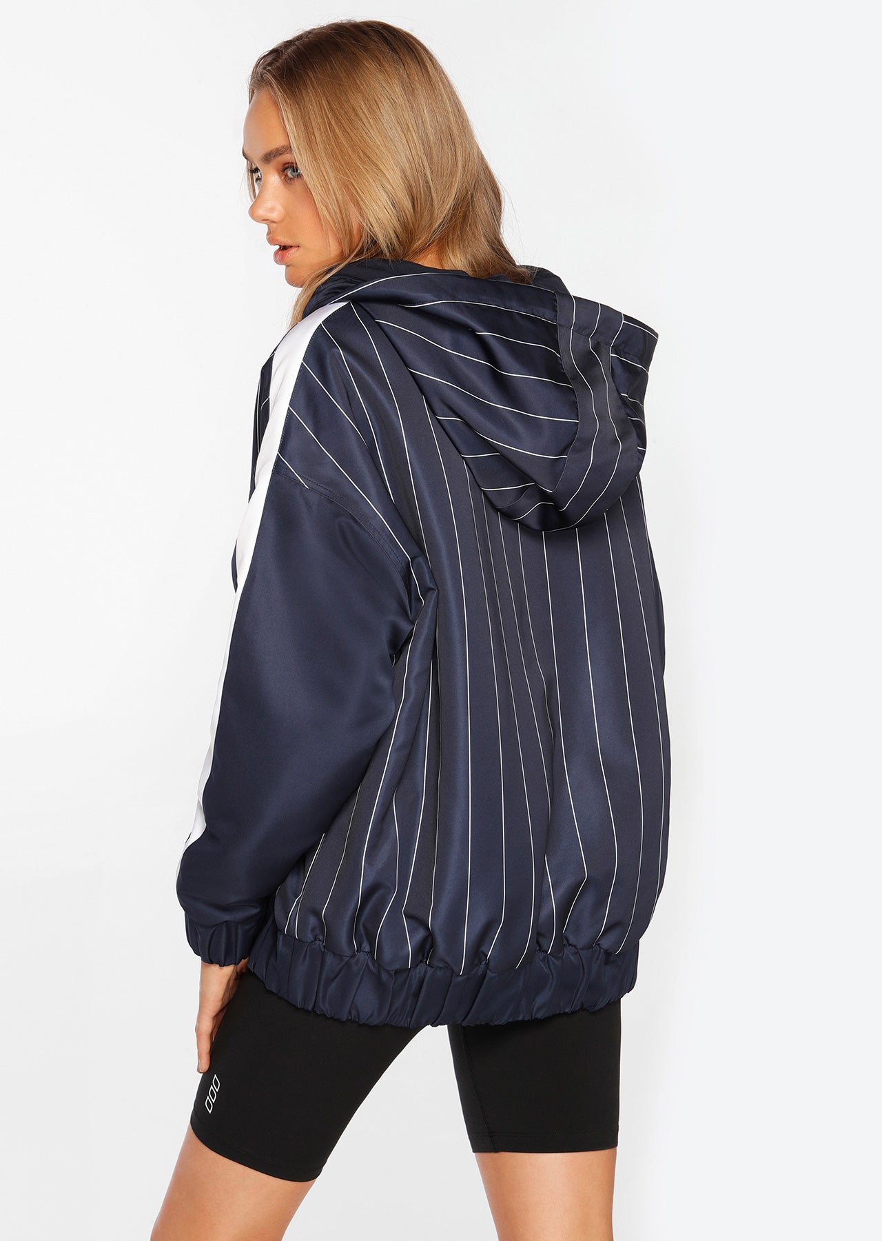 Lorna Jane Wind Runner Active Jacket - French Navy/White