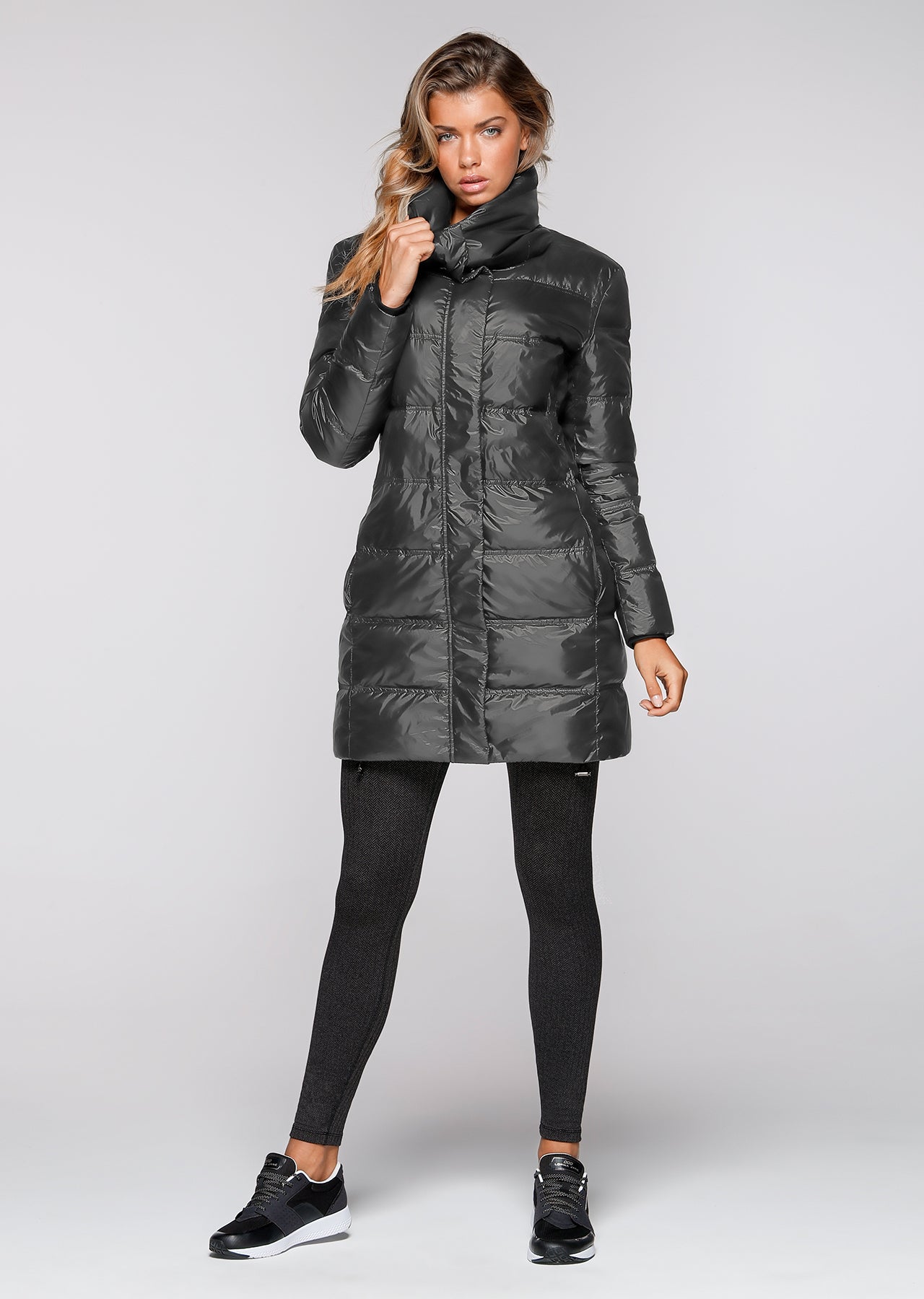 Lorna Jane Winter Solstice Down Jacket - Black Marl