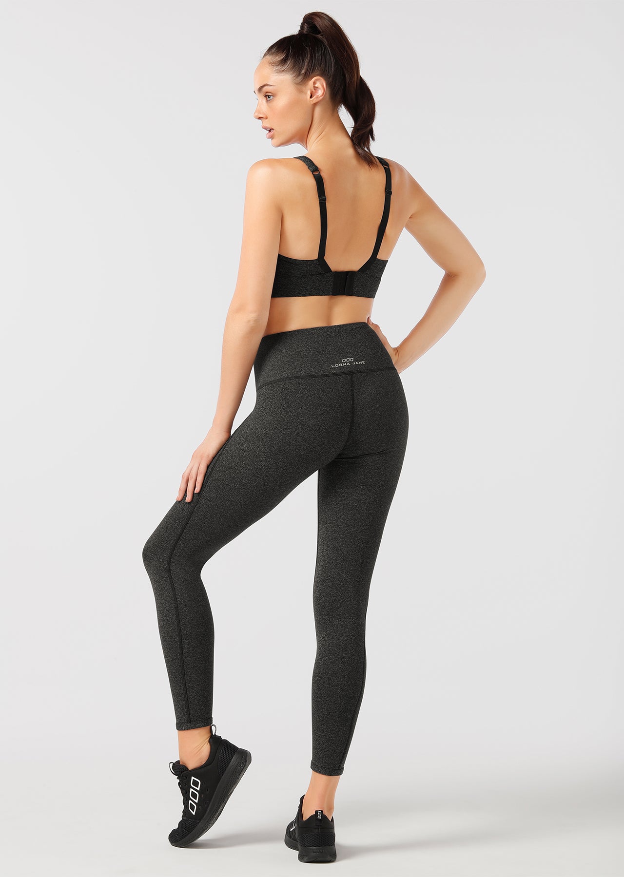 Lorna Jane Winter Thermal Core F/L Tight - Black Marl