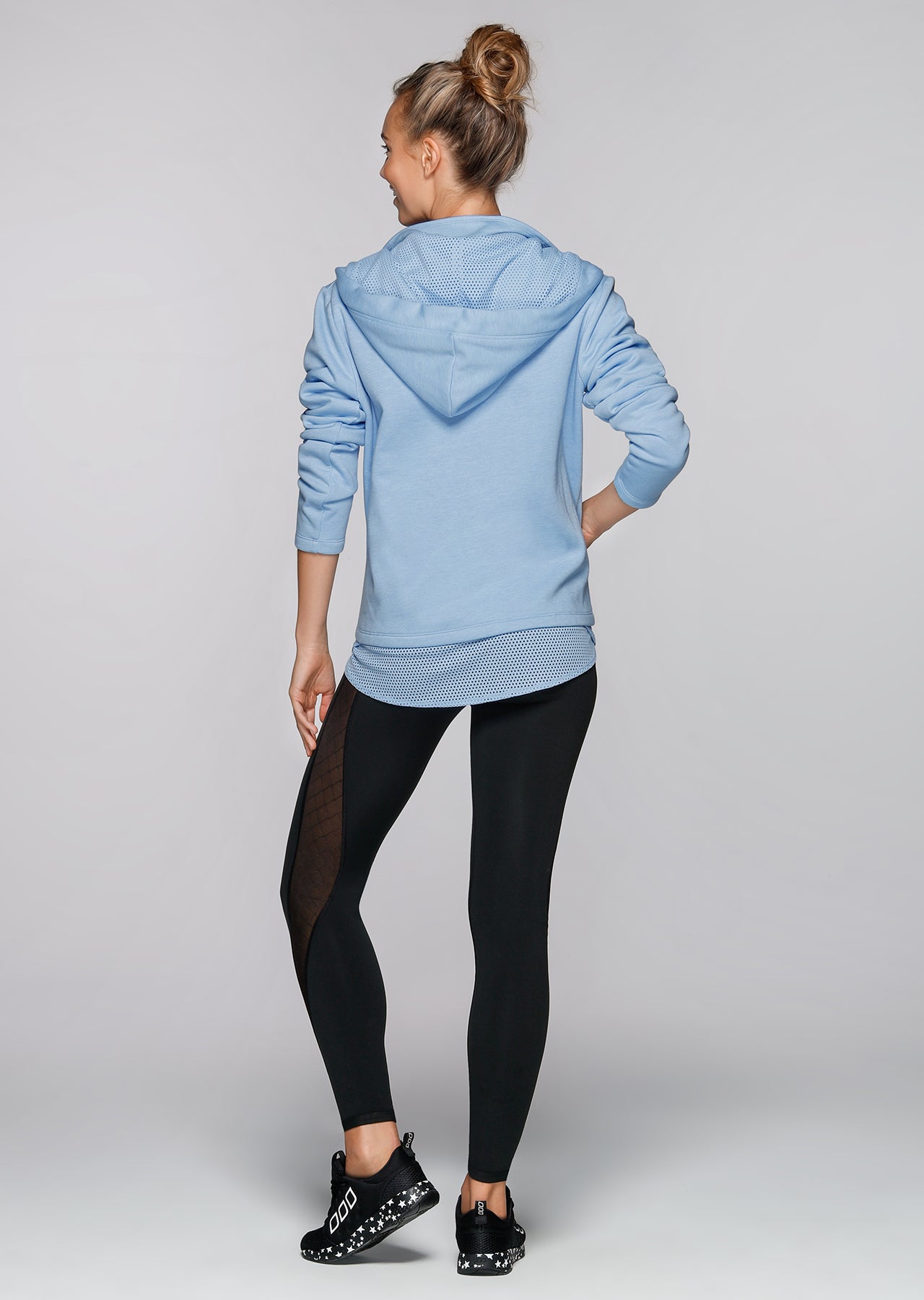 Lorna Jane Winter Warmer Hoodie - Ice Blue Marl