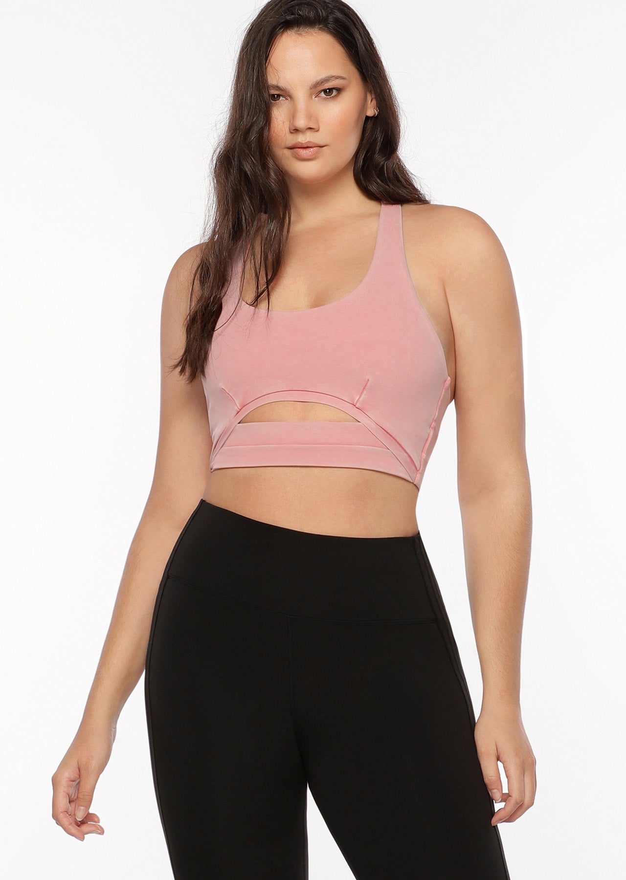 Lorna Jane Wonder Sports Bra - Washed Powdered Pink