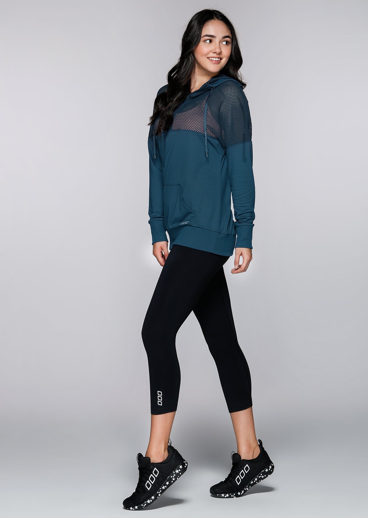 Lorna Jane Work It Hoodie - Twilight Blue