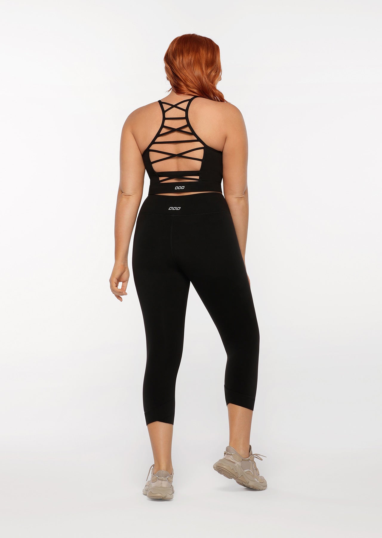 Lorna Jane Wrap Around 7/8 Leggings - Black