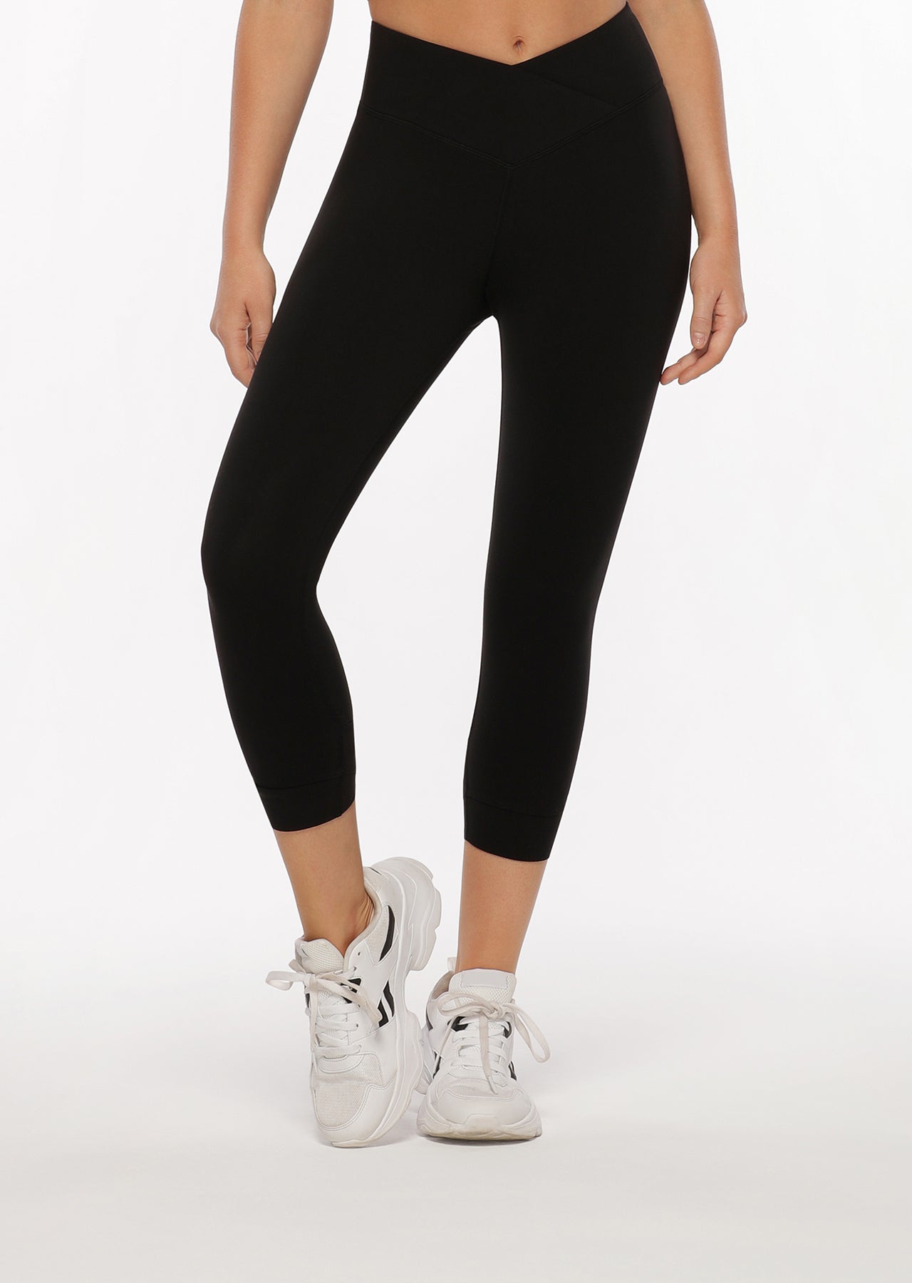 Lorna Jane Wrap Around 7/8 Leggings - Black