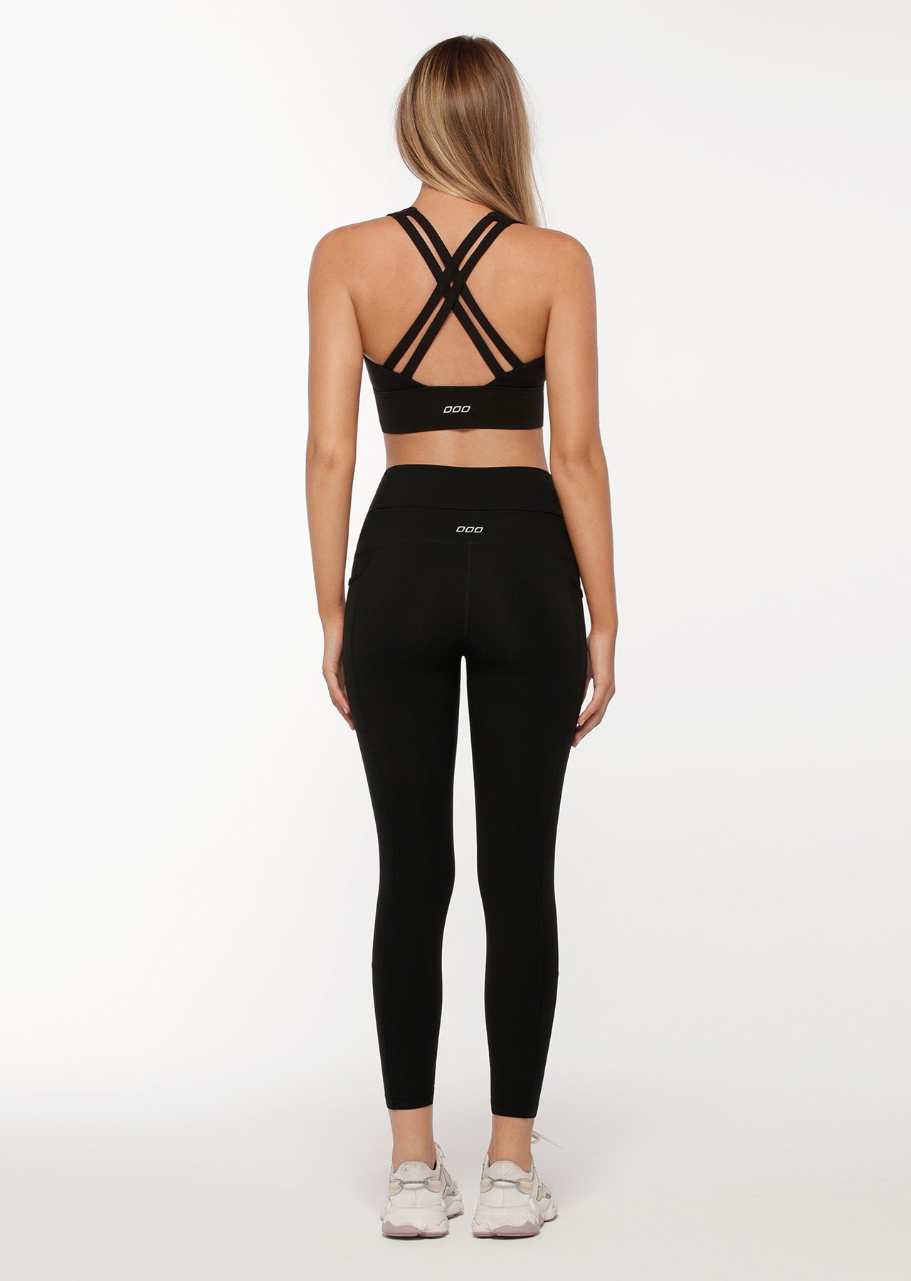 Lorna Jane Wrap It Up Ankle Biter Leggings - Black