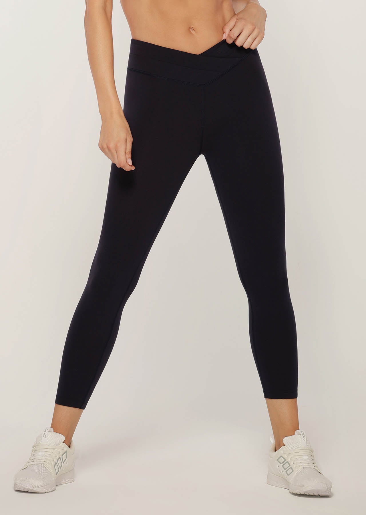 Lorna Jane Wrap Waistband Ankle Biter Tight - French Navy