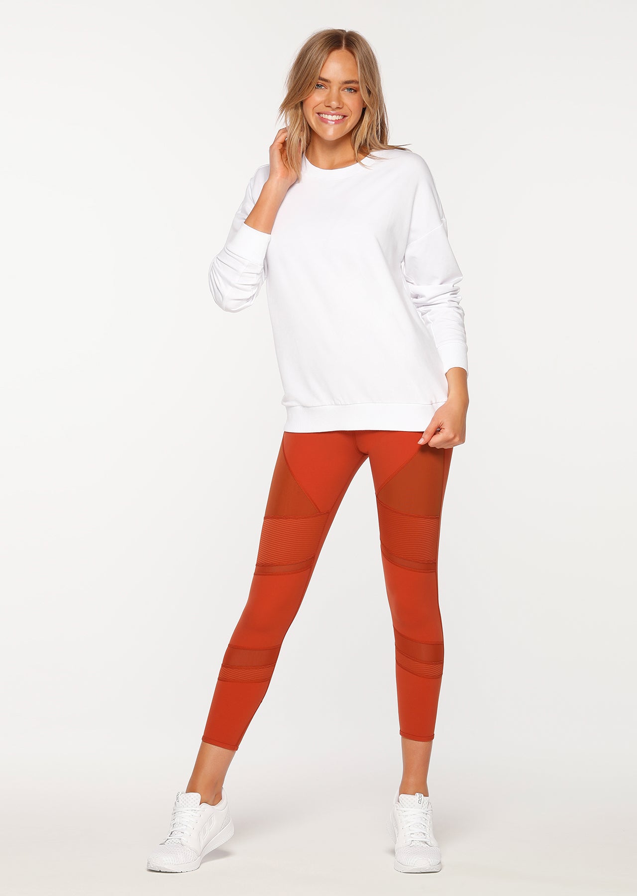 Lorna Jane Xena Slouch Sweat - White