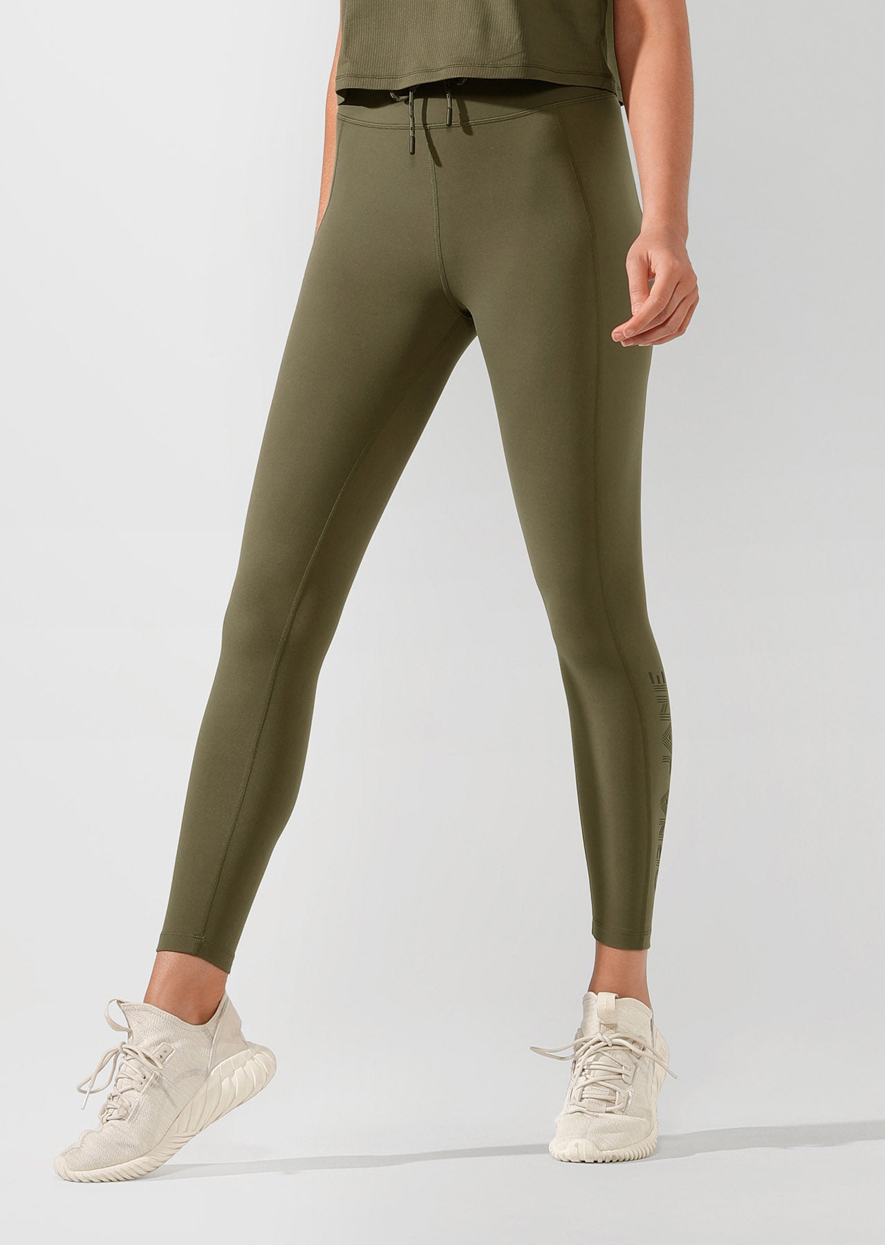 Lorna Jane Yasmin Core Ankle Biter Tight - Pale Olive