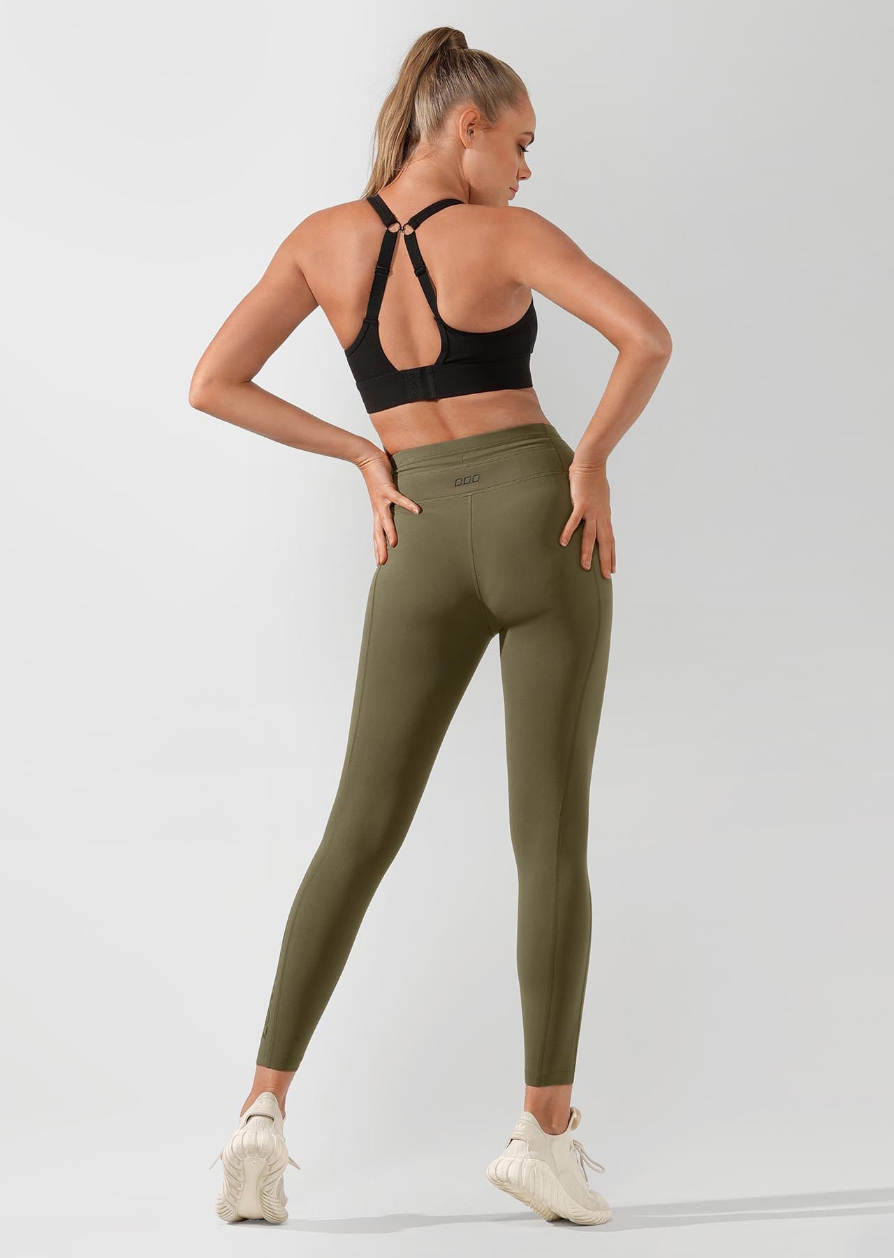 Lorna Jane Yasmin Core Ankle Biter Tight - Pale Olive